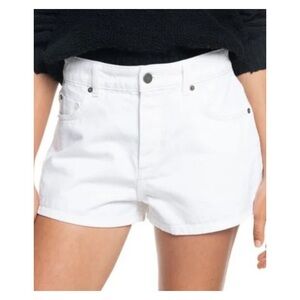 Garage Shorts White Jean Shorts Mid-rise Size 00